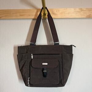 Baggallini Brown Crossbody Tote with Front Pocket